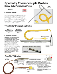 Thumbnail of document Data Sheet - 88311E Heavy T-Handle Penetration Thermocouple Probe